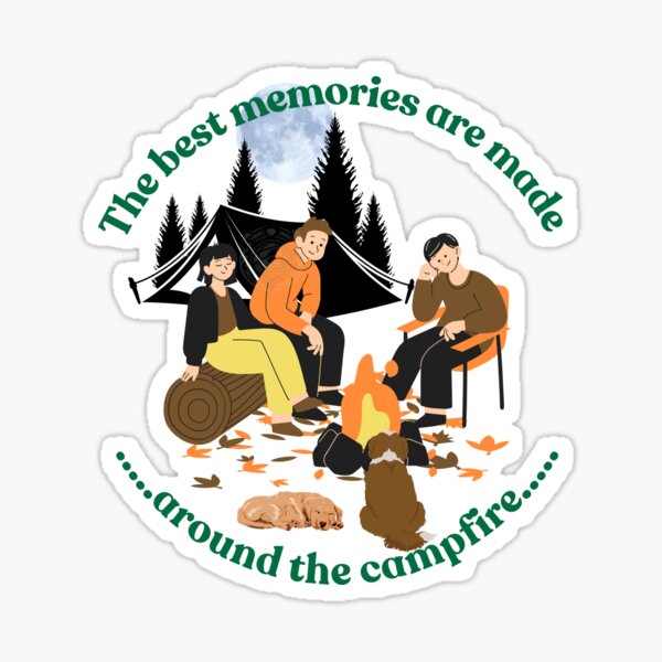 Artikel-Vorschau von Die schönsten Erinnerungen entstehen am Lagerfeuer, mein Campingfreund v5., designt und verkauft von Pubi811.
