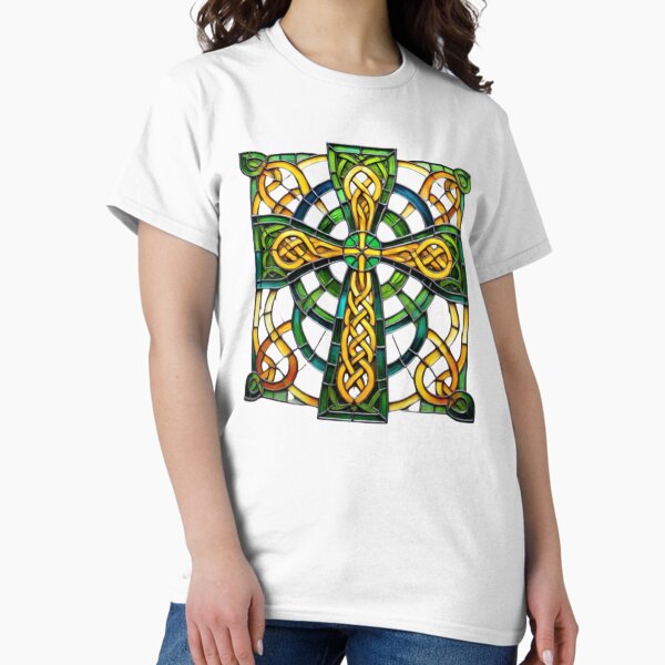 Aperçu de l'œuvre Croix Celte, vitrail créée et vendue par jefboutique6150.