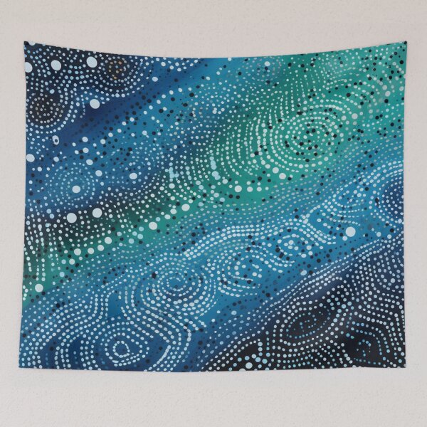 Item preview, Aboriginal Inspired Dot Art - With The Beauty Of The Ocean designed and sold by GrinGalore.