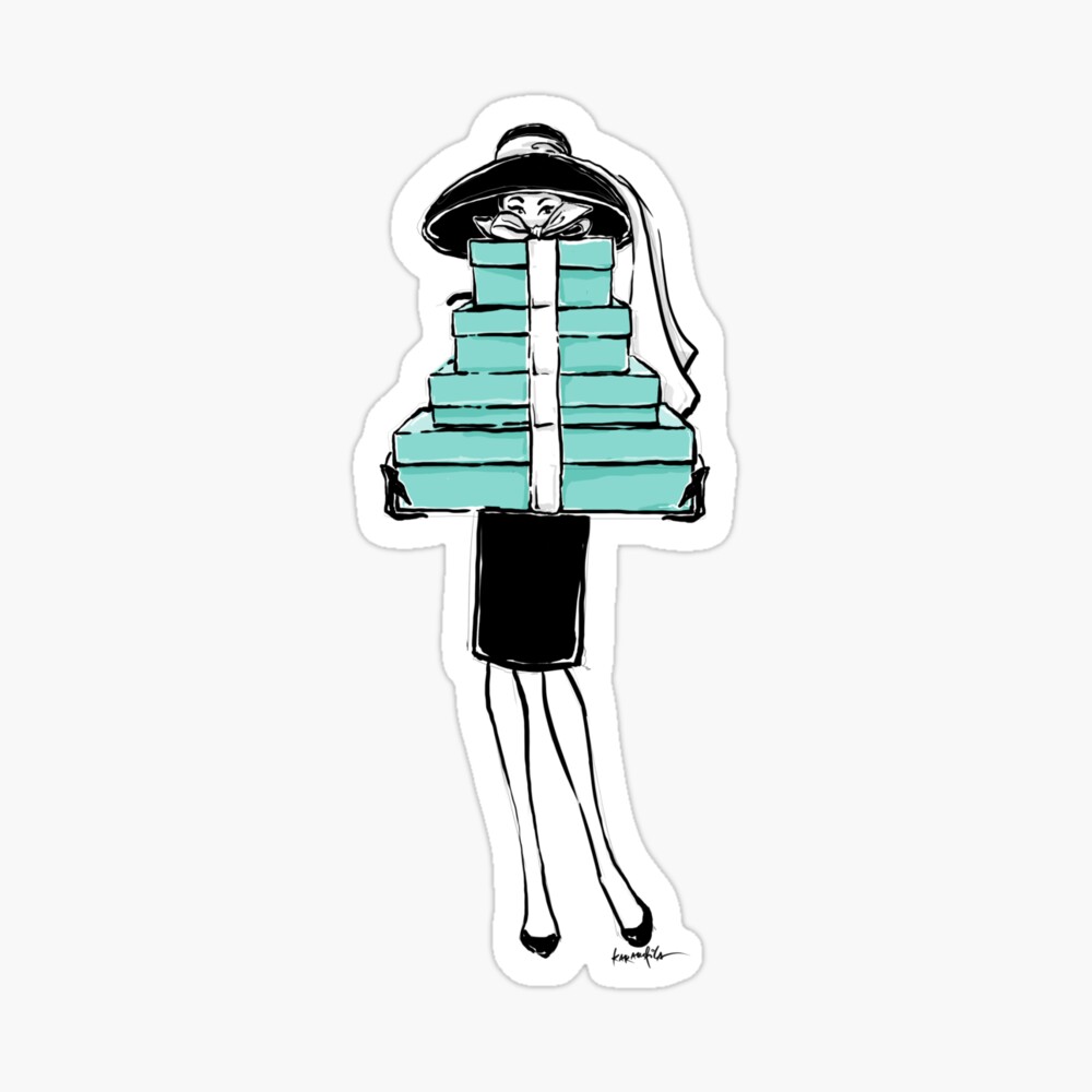 Audrey Hepburn Inspired Fashion Illustration Poster