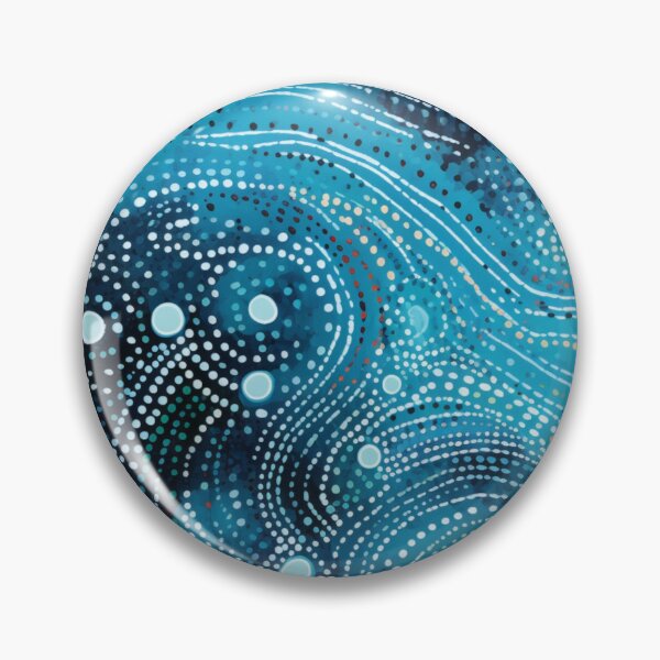 Item preview, Aboriginal Inspired Dot Art - Ocean Beauty designed and sold by GrinGalore.