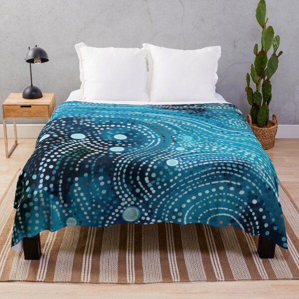 Item preview, Aboriginal Inspired Dot Art - Ocean Beauty designed and sold by GrinGalore.