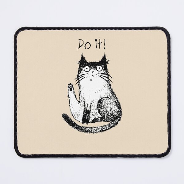 Item preview, Hand drawn funny cats - do it designed and sold by Makitsu Neko.