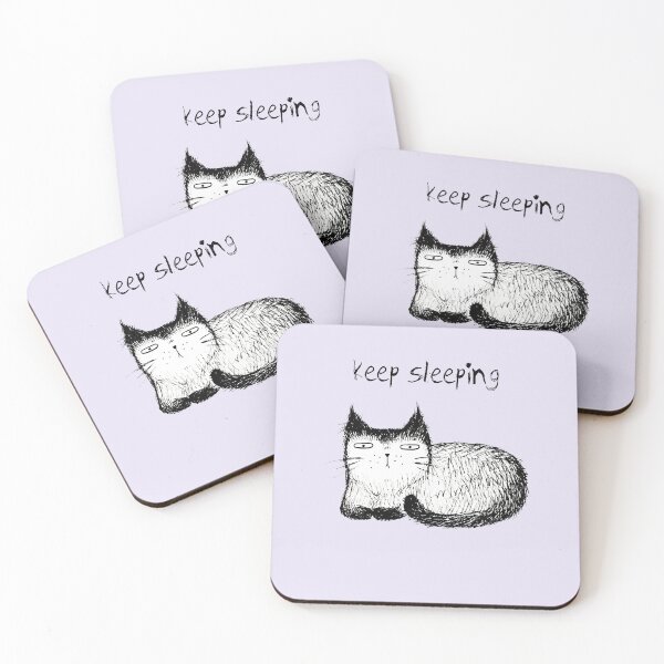 Item preview, Funny meme cat - keep sleeping designed and sold by Makitsu Neko.