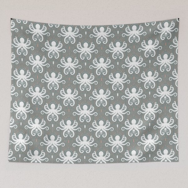 Item preview, Nautical Baroque - Gunsmoke [Octopus] designed and sold by Carina Parry Studios.