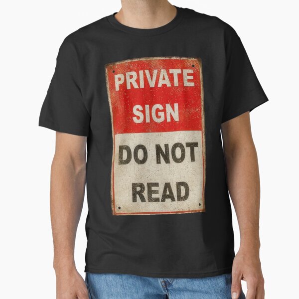 Artikel-Vorschau von Privates Schild. Nicht lesen., designt und verkauft von Angry Swan Designs.