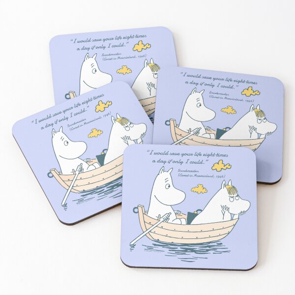 Item preview, Moomin Save Your Life Comet In Moominland Snorkmaiden Quote designed and sold by MoominStore.
