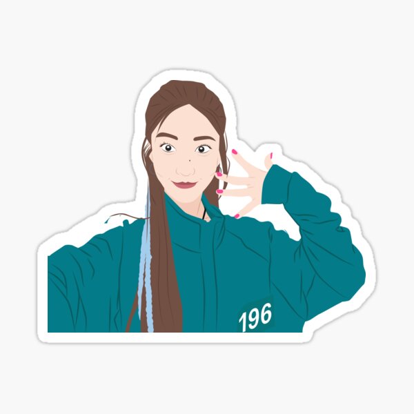 Item preview, Squid Game 2 Kang Mi-na Thanos Pose Netlfix  designed and sold by KamiTrendz.