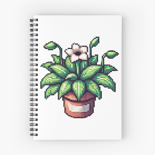 Artikelvorschau, Blumentopf, Pixelart entworfen und verkauft von Luvrr Pixels.