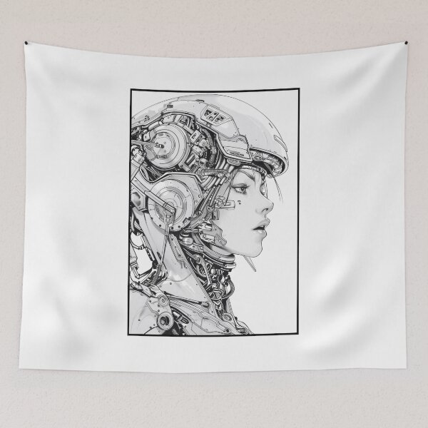 Item preview, Cyberpunk cyborg designed and sold by KOB-DESIGN ⭐⭐⭐⭐⭐.
