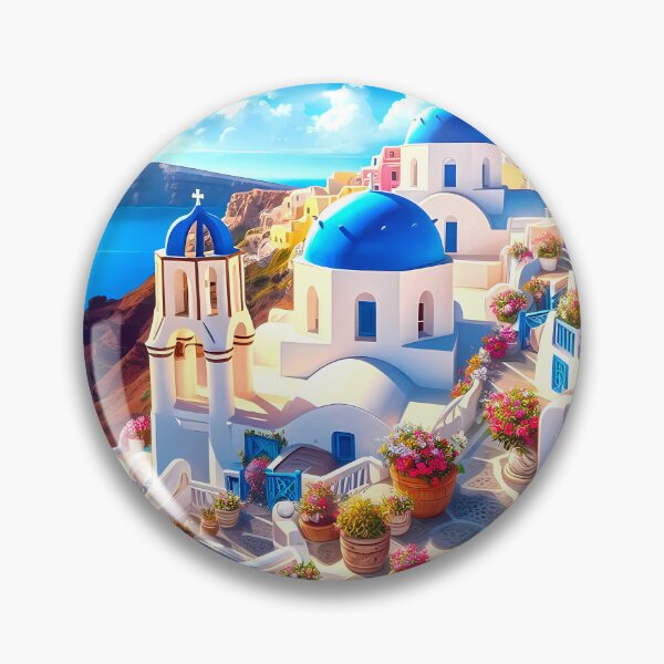 Item preview, Serene Santorini designed and sold by Illustrobe.