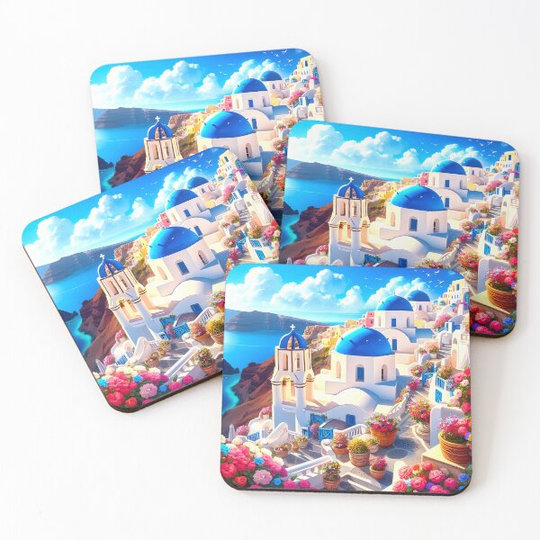 Item preview, Serene Santorini designed and sold by Illustrobe.