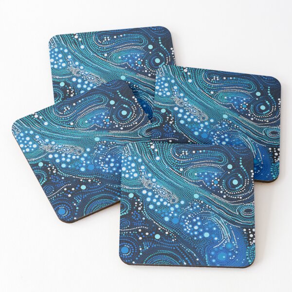 Item preview, Aboriginal Inspired Dot Art - Oceanic Beauty designed and sold by GrinGalore.