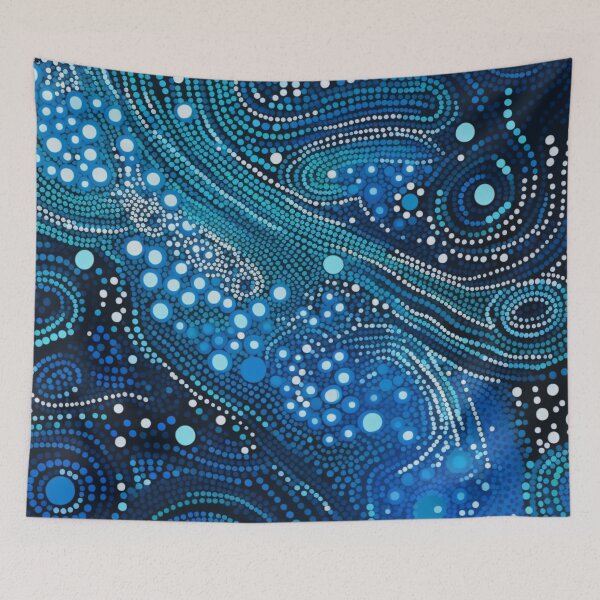 Item preview, Aboriginal Inspired Dot Art - Oceanic Beauty designed and sold by GrinGalore.