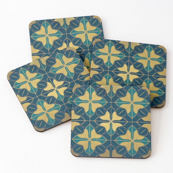 Item preview, Quatrefoil pattern design with geometric precision and luxurious colors. designed and sold by HEMRO.