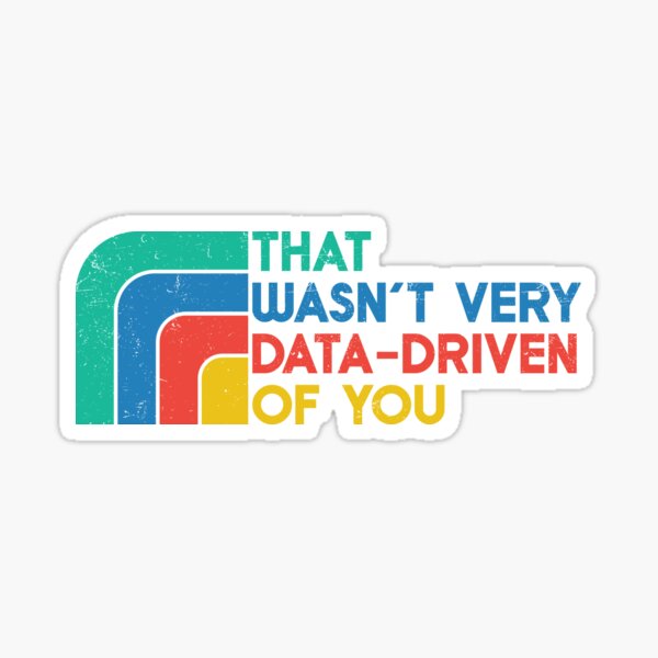 Vista previa del artículo con la obra «Eso no fue muy basado en datos de tu parte Retro - Datos», diseñado y vendido por TeeTypoPro.