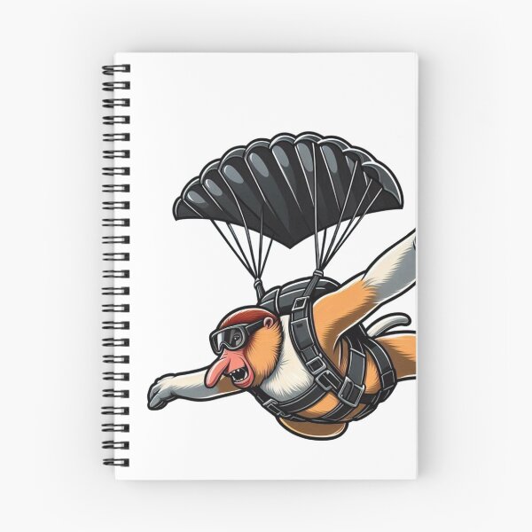 Item preview, Proboscis monkey as a Paratrooper designed and sold by Wild-way Art.