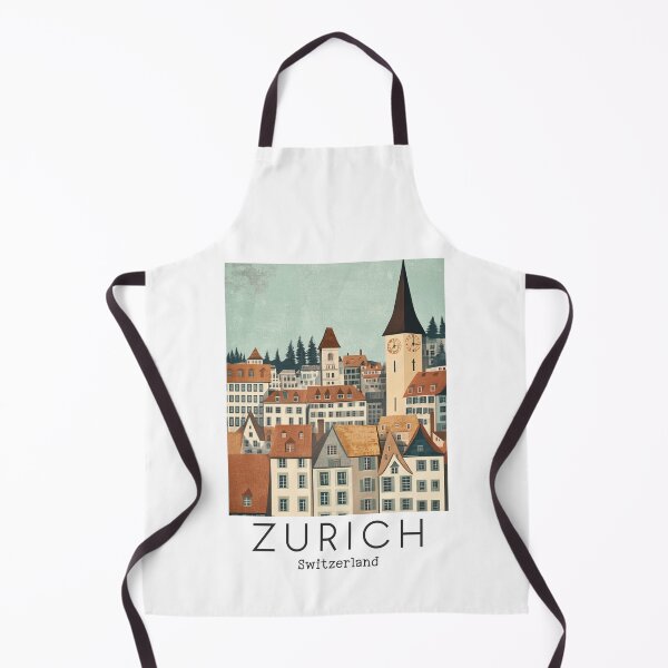 Item preview, A Vintage Travel Illustration of Zurich - Switzerland designed and sold by GoodOldVintage.