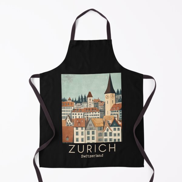 Item preview, A Vintage Travel Illustration of Zurich - Switzerland designed and sold by GoodOldVintage.