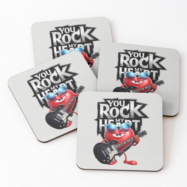 Item preview, You Rock My Heart - Fun Valentine's Day Design by LaLi Designs designed and sold by LaLi-Designs.