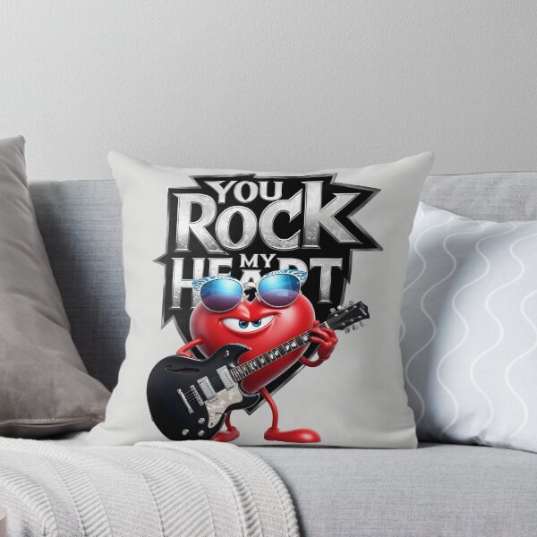 Item preview, You Rock My Heart - Fun Valentine's Day Design by LaLi Designs designed and sold by LaLi-Designs.