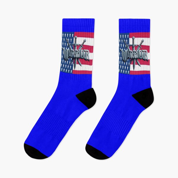 Item preview, Copy of US Warrior socks editon II blue designed and sold by Jannicki-Art.