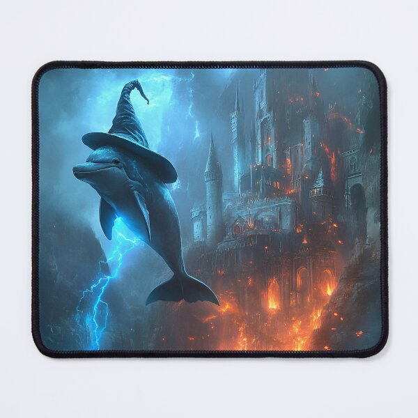 Item preview, Epic Fantasy Dolphin Wizard designed and sold by RockFireMerch.