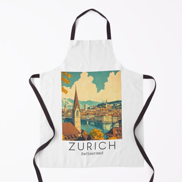 Item preview, A Vintage Travel Illustration of Zurich - Switzerland designed and sold by GoodOldVintage.