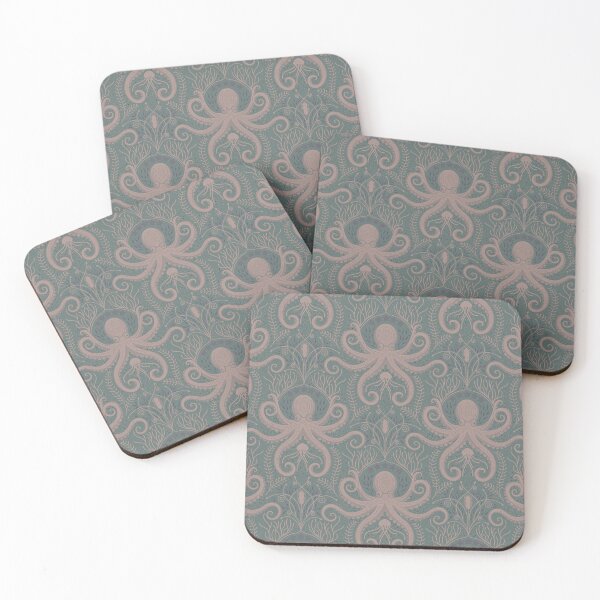 Item preview, Nautical Baroque - Mint [Octopus] designed and sold by Carina Parry Studios.