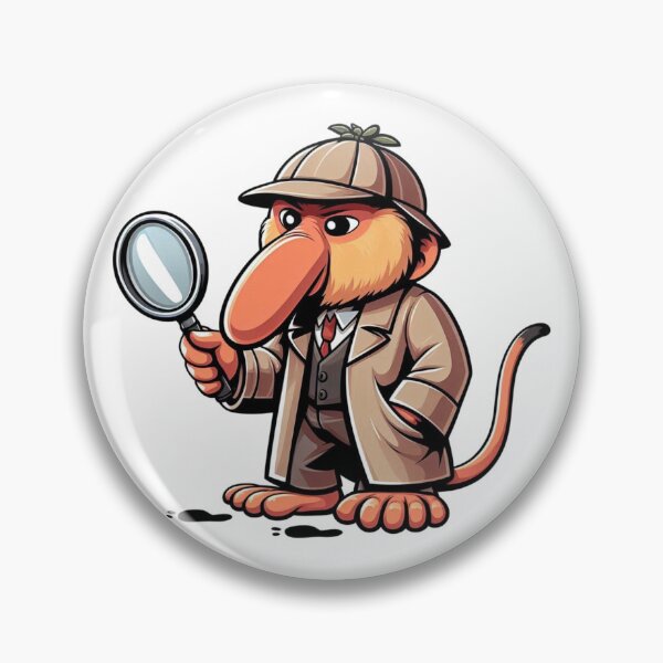 Item preview, Sherlock proboscis monkey designed and sold by Wild-way Art.