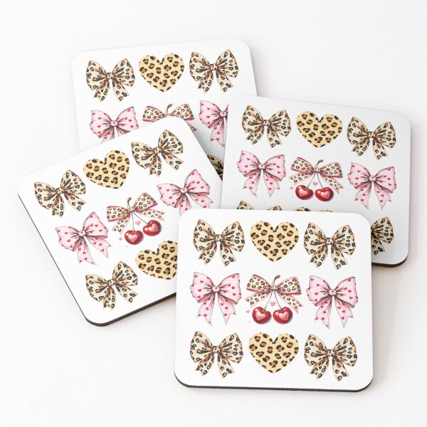 Item preview, Heart Cherry Leopard Coquette Valentines for Women, Girls designed and sold by thebest-2studio.