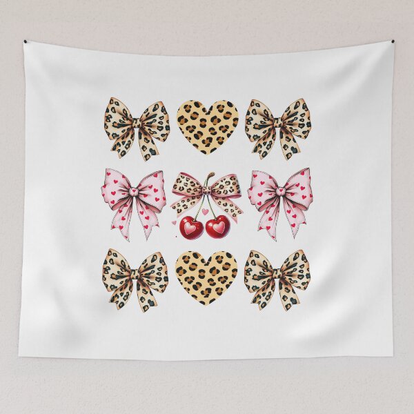 Item preview, Heart Cherry Leopard Coquette Valentines for Women, Girls designed and sold by thebest-2studio.