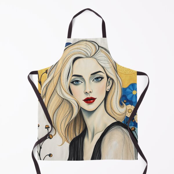 Artikelvorschau, Schöne blonde Dame Illustration inspiriert von Gustav Klimt entworfen und verkauft von Vintage Designs +.