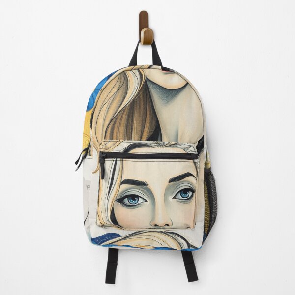 Item preview, Beautiful blonde haired lady illustration inspired by Gustav Klimt designed and sold by Vintage Designs +.