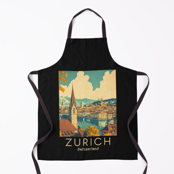 Item preview, A Vintage Travel Illustration of Zurich - Switzerland designed and sold by GoodOldVintage.