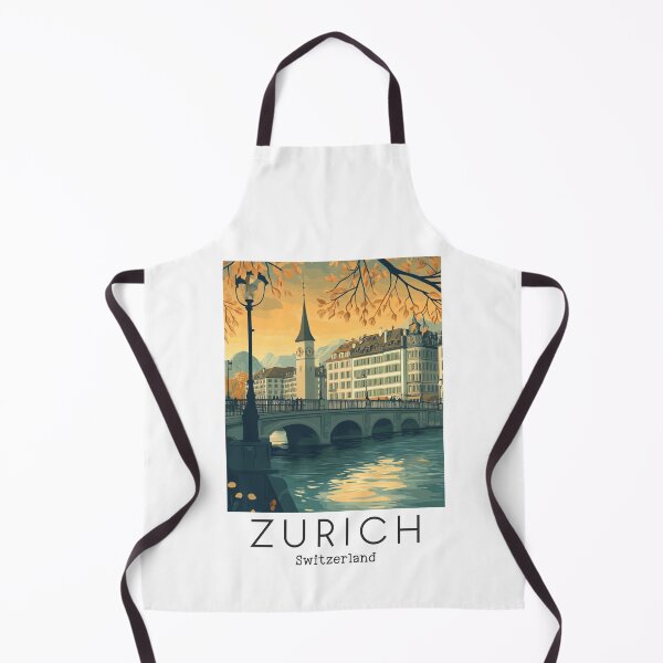 Item preview, A Vintage Travel Illustration of Zurich - Switzerland designed and sold by GoodOldVintage.