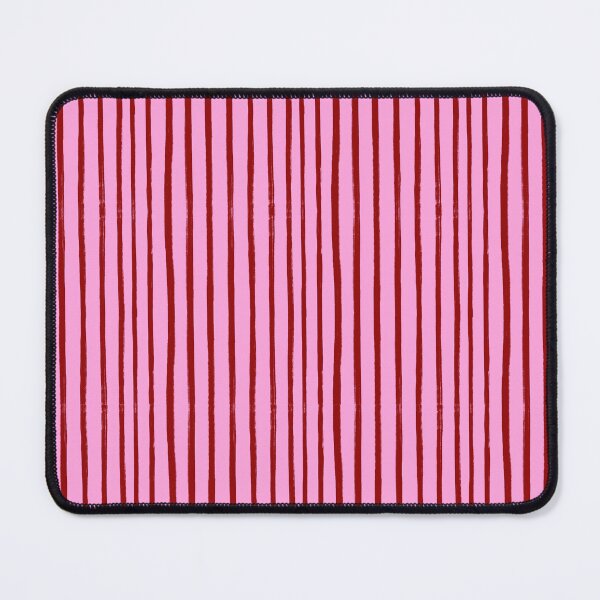 Item preview, Dark Red Brushstroke Stripes on Pink designed and sold by OneThreeSix.
