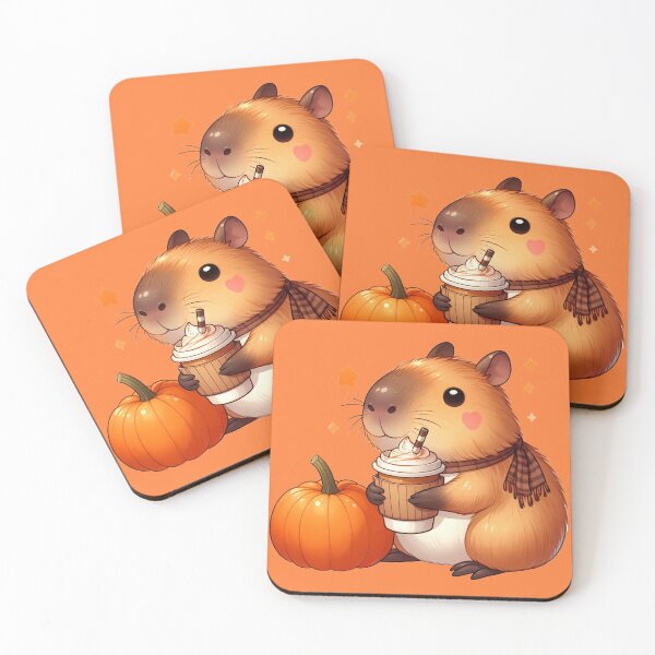 Item preview, Capybara and cappuccino designed and sold by MariPon.