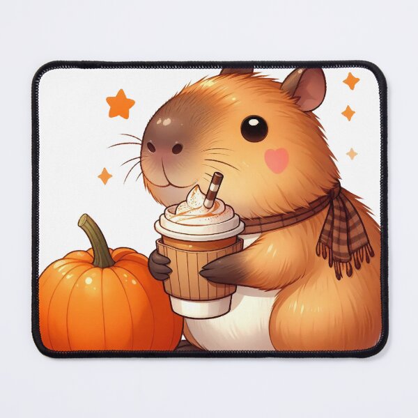 Item preview, Capybara and cappuccino designed and sold by MariPon.