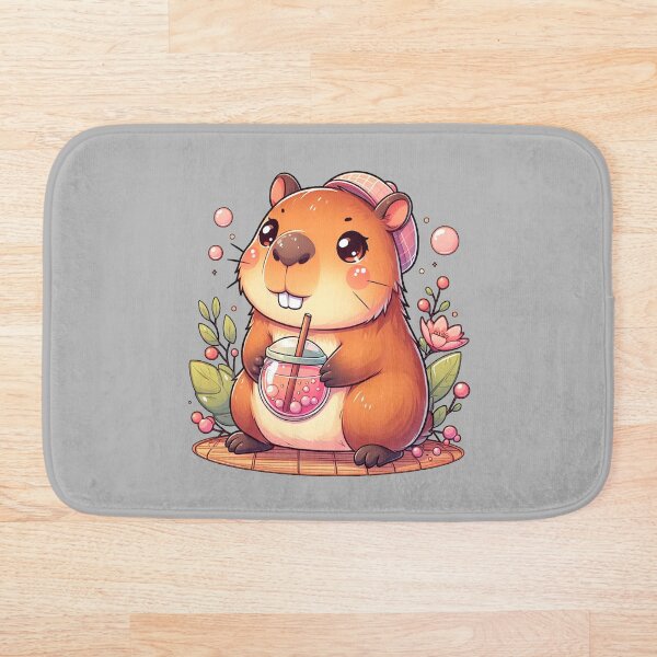 Item preview, Lindo capibara y té de burbujas designed and sold by MariPon.