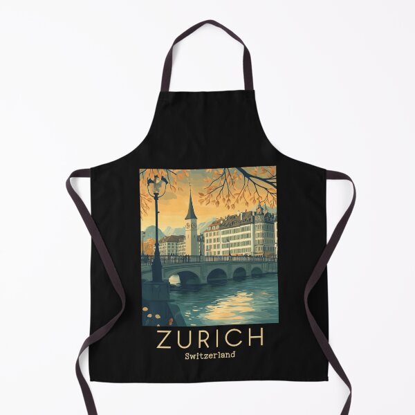 Item preview, A Vintage Travel Illustration of Zurich - Switzerland designed and sold by GoodOldVintage.