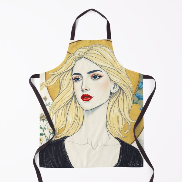 Artikelvorschau, Schöne blonde Dame Illustration inspiriert von Gustav Klimt entworfen und verkauft von Vintage Designs +.