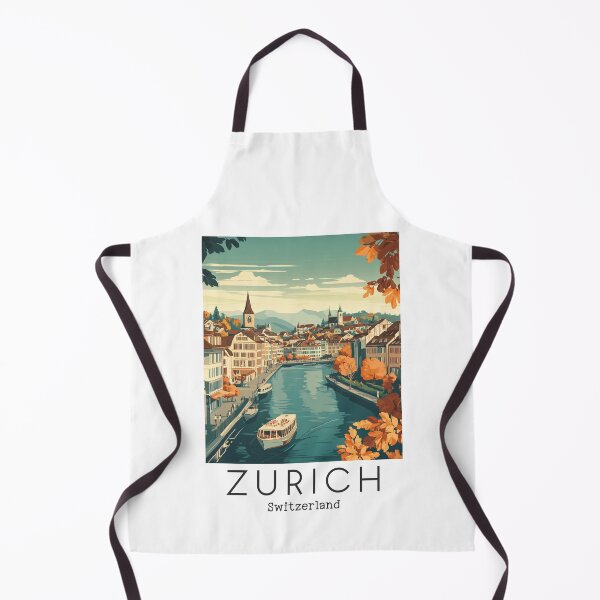 Item preview, A Vintage Travel Illustration of Zurich - Switzerland designed and sold by GoodOldVintage.