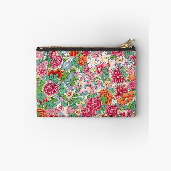 Item preview, Vintage Chinese Hand Knitted Tapestry Mixed Flowers designed and sold by tamoora.