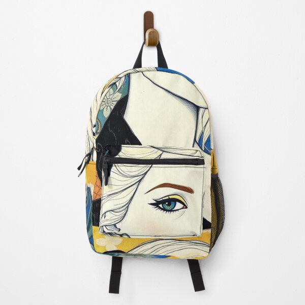 Item preview, Beautiful blonde haired lady illustration inspired by Gustav Klimt designed and sold by Vintage Designs +.