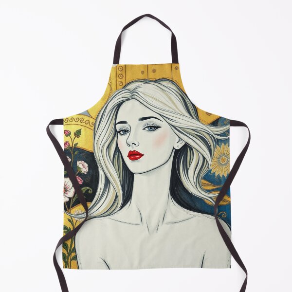 Artikelvorschau, Schöne blonde Dame Illustration inspiriert von Gustav Klimt entworfen und verkauft von Vintage Designs +.
