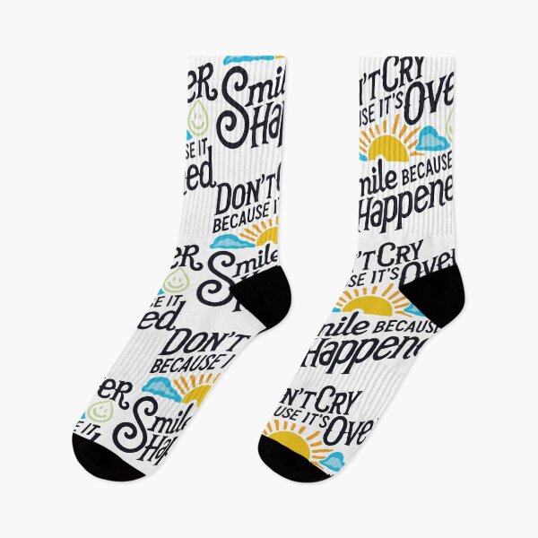 Item preview, Don't cry because it's over. Smile because it happened designed and sold by portokalis.