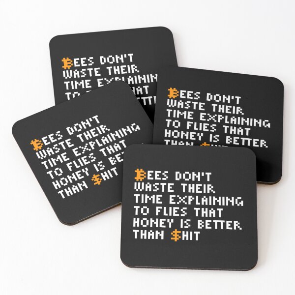 Item preview, Bitcoin Bee Quote Retro Pixel designed and sold by CyberRex.