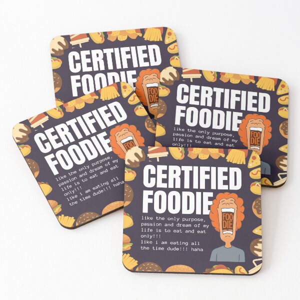 Item preview, Certified Foodie – Funny Food Lover Design designed and sold by GloriousArtSKD.