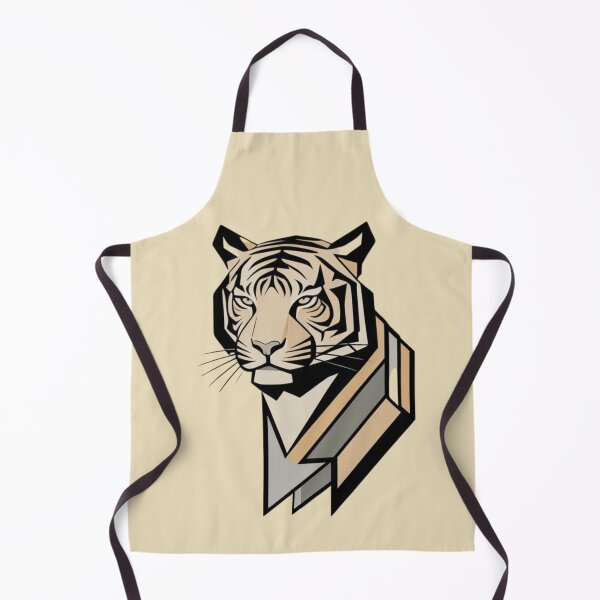 Item preview, Neutral Minimalist Geometric Tiger designed and sold by Slice-of-Pizzo.